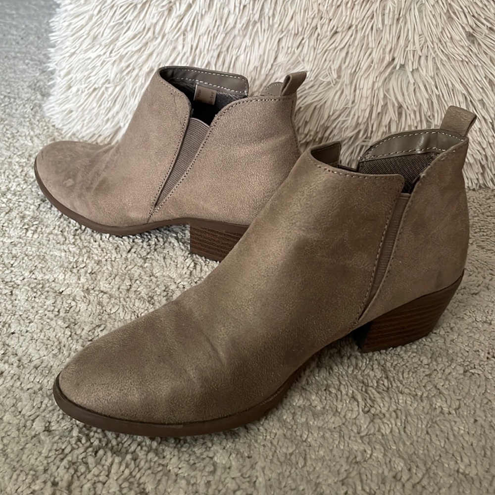 Ankle Boots Beige Tan Size 6.5 - Picture 3 of 16